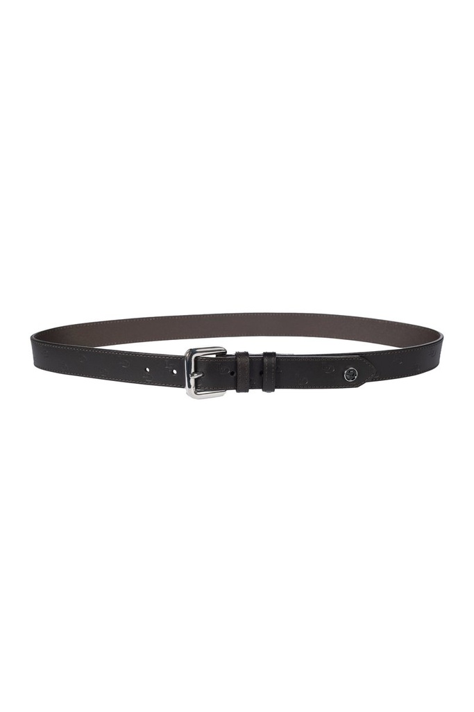 Ceinture en cuir -Arezzo- - marron foncé (2100)