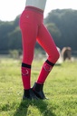Leggings -Aymee- fond 1/1 en s - rose (3900) (7)