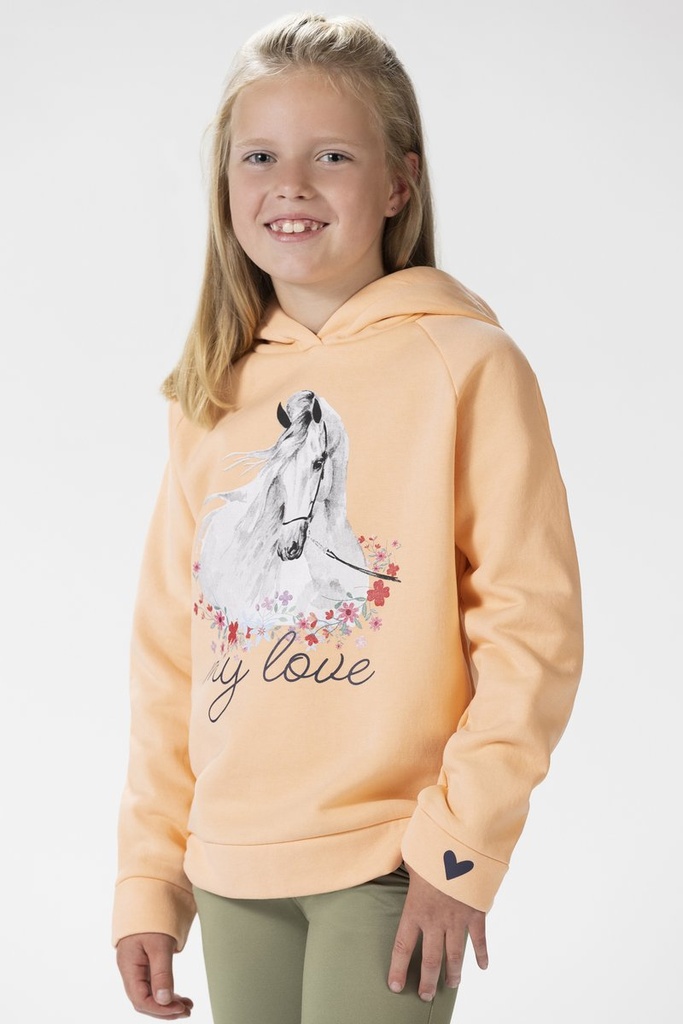 Hoody -Horse Spirit- - abricot (4700) (2)