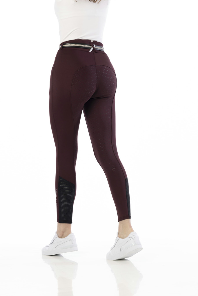 Pantalon EQUITHÈME "Claudine", fond silicone