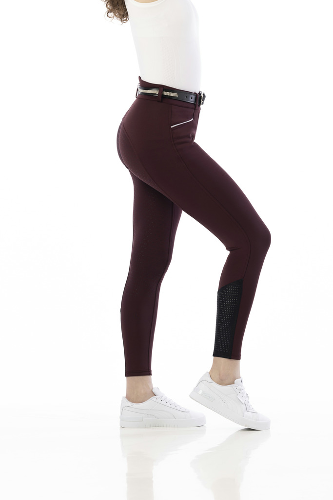 Pantalon EQUITHÈME "Claudine", fond silicone