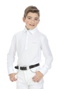 Polo EQUITHÈME "Mesh", col chemise - Enfant