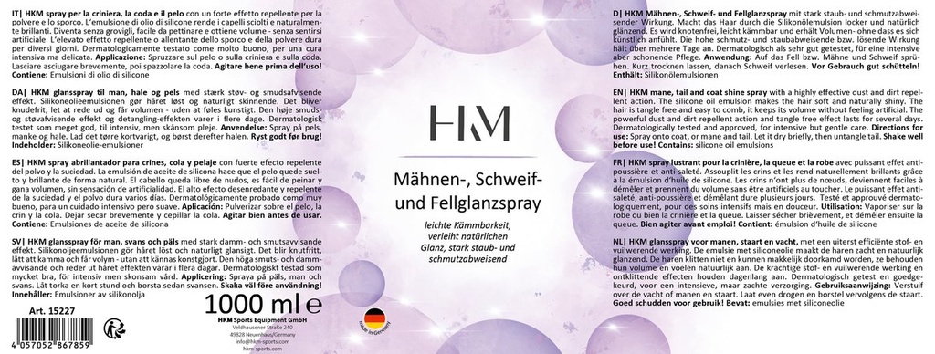 Spray démélant, brillant à rob - blanc (1200) (2)