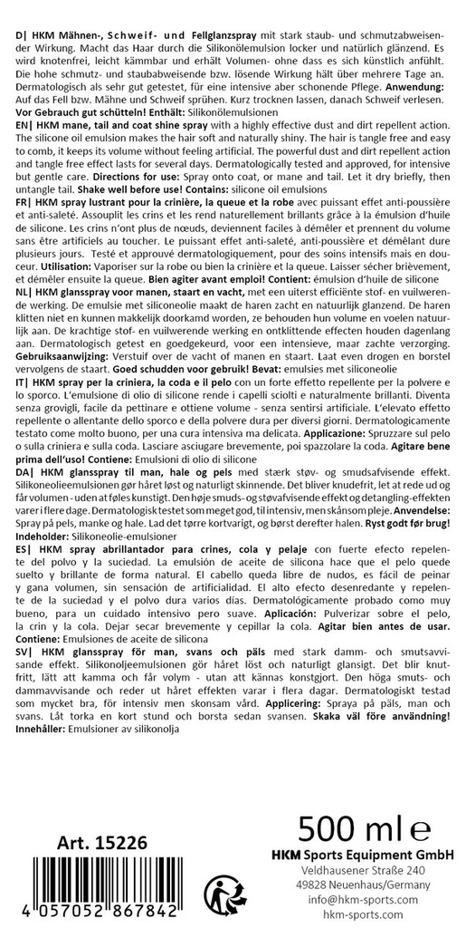 Spray démélant, brillant à rob - blanc (1200) (2)