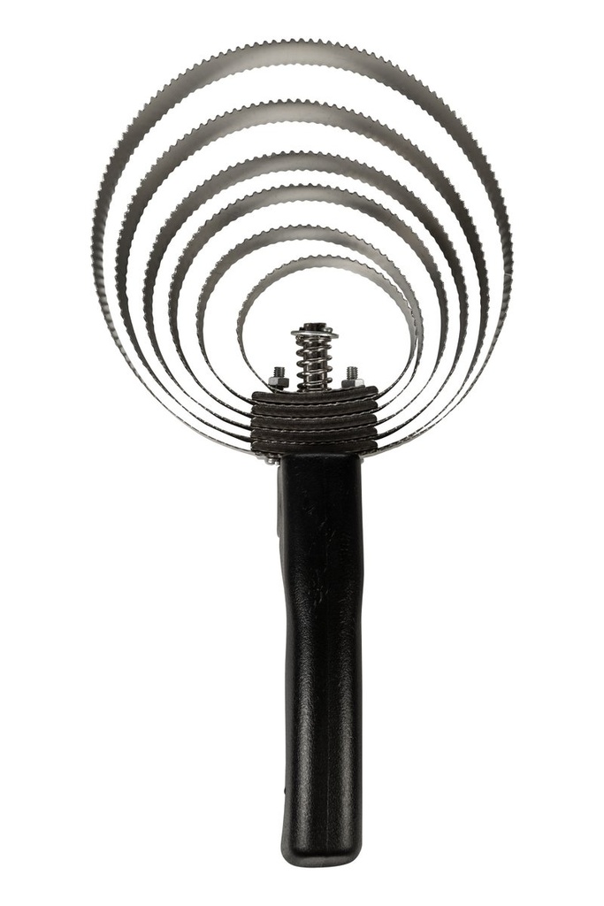 Etrille métallique -6 anneaux- - noir (9100) (2)