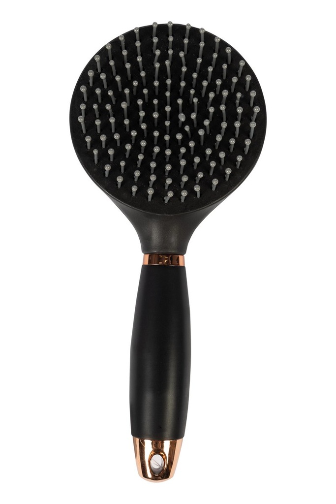 Brosse crinière et queue -Gel- - noir/or rose (9178) (3)