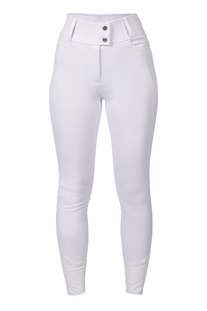 Pantalon -Amy- fond 1/1 en sil - Blanc