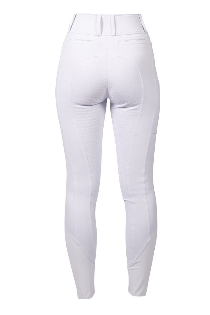 Pantalon -Amy- fond 1/1 en sil - Blanc (2)
