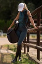 Pantalon -Sunshine II- fond 1/ - Pétrole (4)