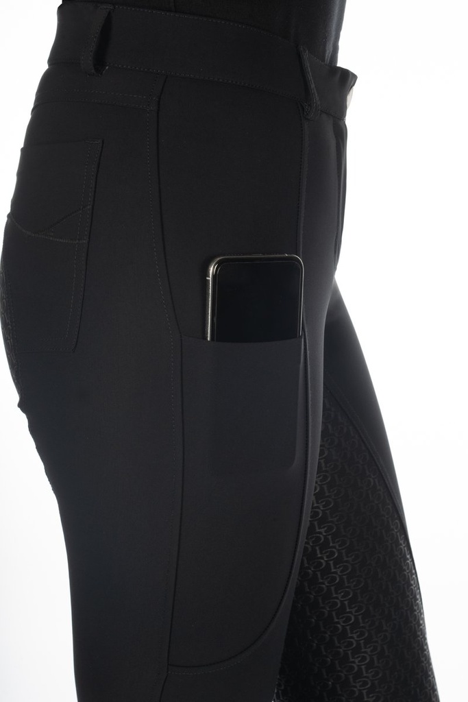 Pantalon -Amalfi- fond 1/1 en  - Noir (4)