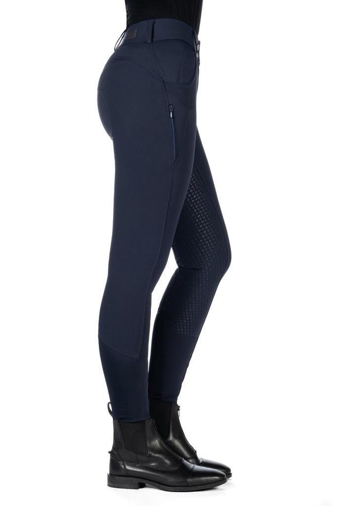 Pantalon -Ari Mid Rise- fond 1 - Bleu foncé (3)