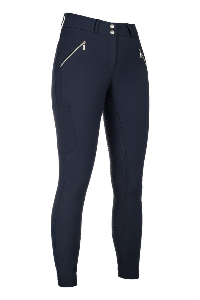 Pantalon -Lia High Waist- fond - Bleu foncé