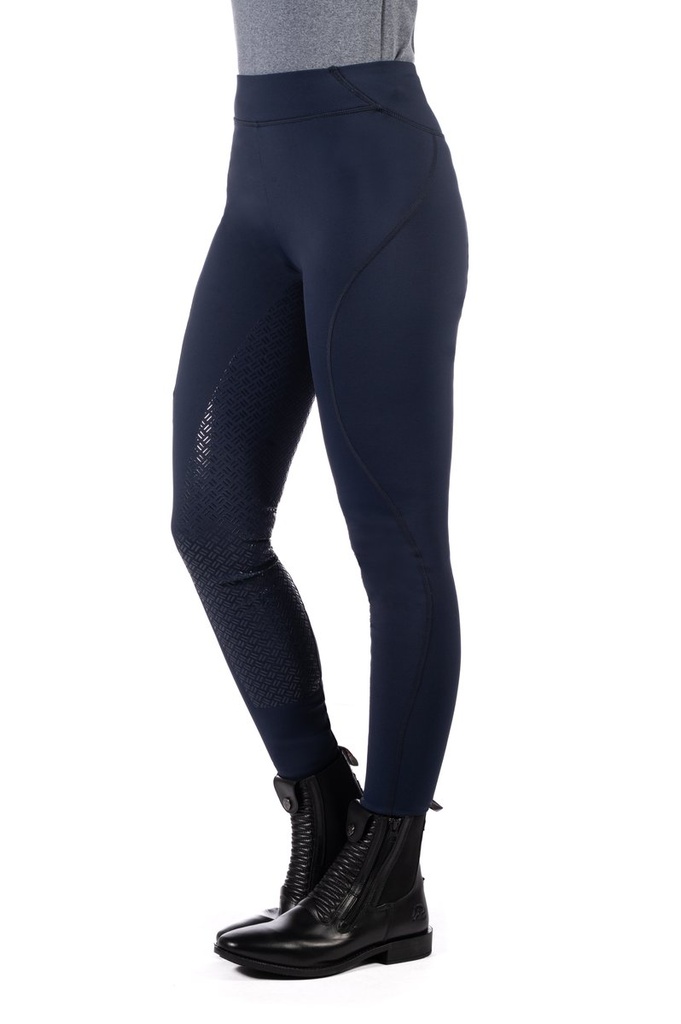 Leggings -Rio- fond 1/1 en sil - Bleu foncé (3)