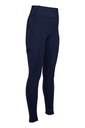 Leggings -Rio- fond 1/1 en sil - Bleu foncé (6)
