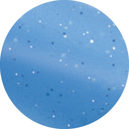 Étrille métallique ronde HIPPOTONIC fluo pailleté