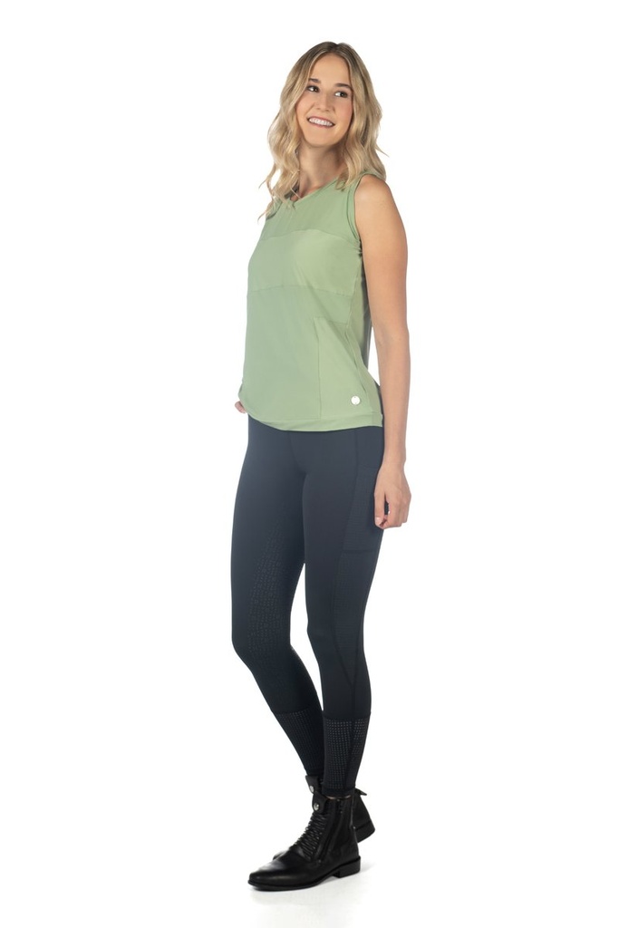 Leggings -Juna- fond 1/1 en si - Bleu foncé (6)