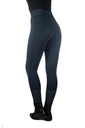 Leggings -Juna- fond 1/1 en si - Bleu foncé (11)