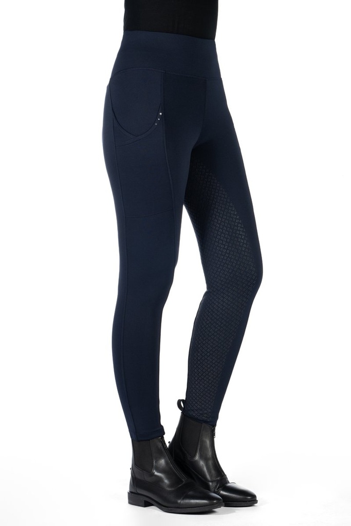 Leggings -Cosy II- Style fond  - Bleu foncé (2)