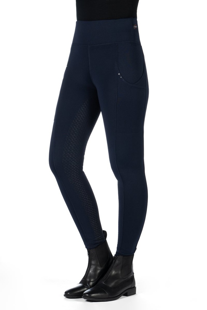 Leggings -Cosy II- Style fond  - Bleu foncé (6)