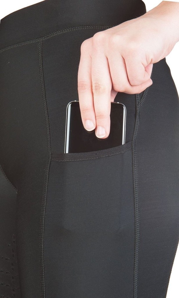 Leggings -Mesh- fond 1/1 en si - Noir (3)