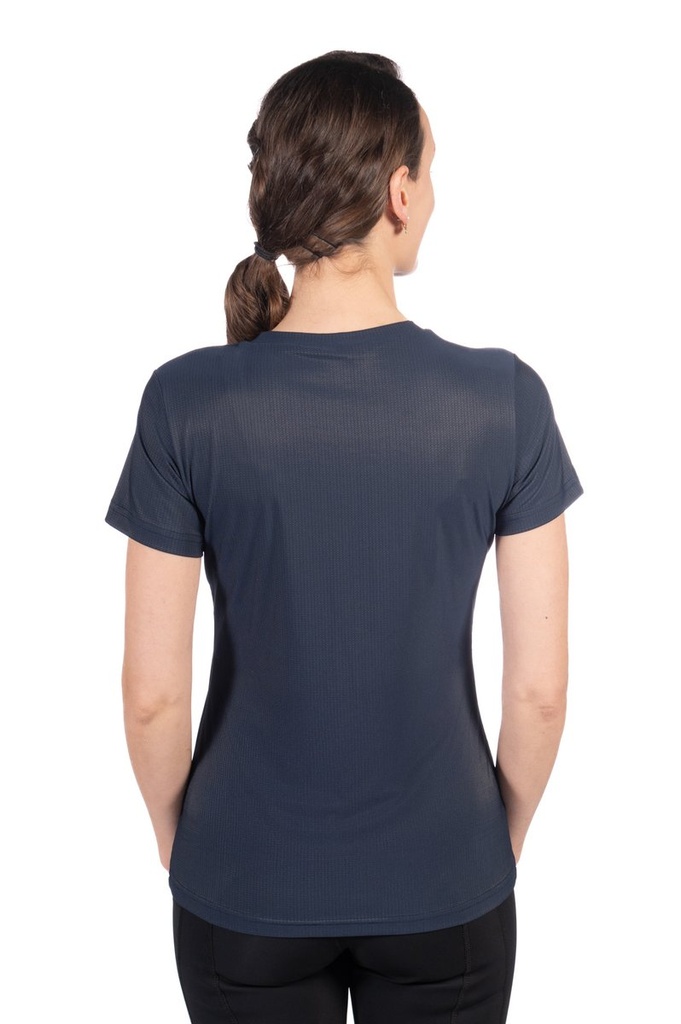 T-Shirt -Sporty Mesh- - Bleu foncé (3)