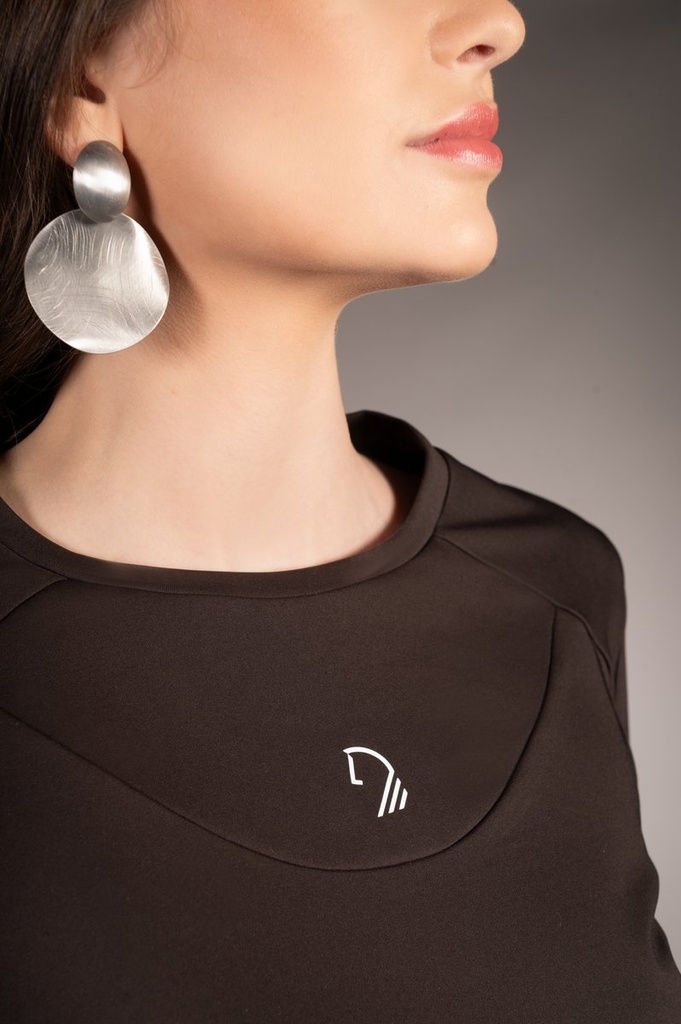 Polo à manches longues -Arezzo - Marron foncé (4)