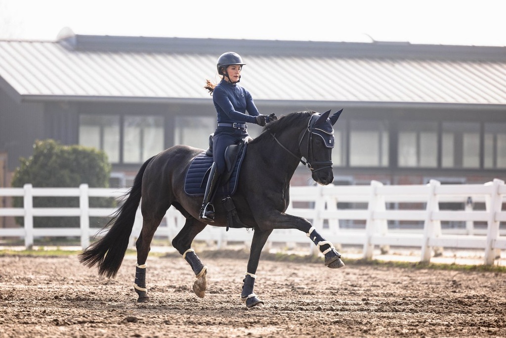 Polo à manches longues -Arezzo - Bleu foncé (9)