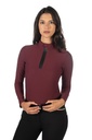 Shirt fonctionnel -Livigno Rib - Bordeaux (2)