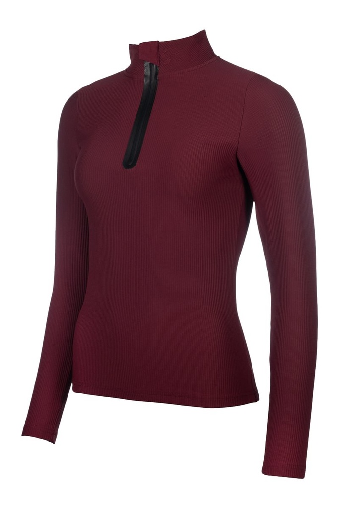 Shirt fonctionnel -Livigno Rib - Bordeaux (9)