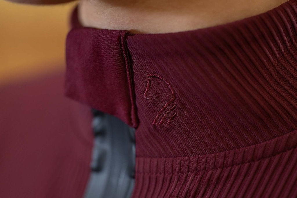 Shirt fonctionnel -Livigno Rib - Bordeaux (20)