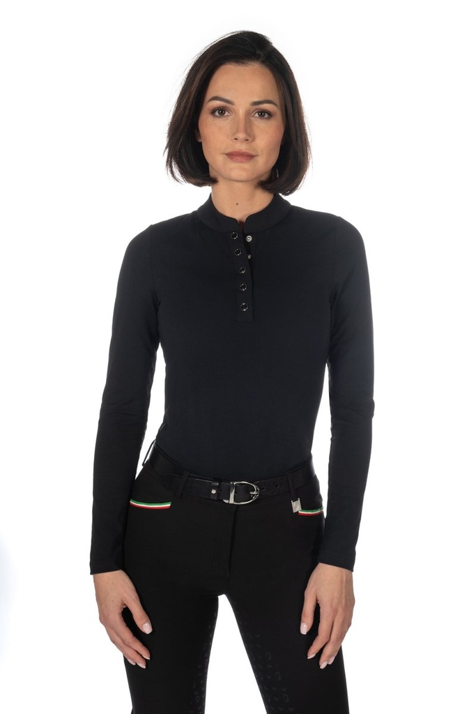 Shirt fonctionnel -Livigno- - Noir (2)