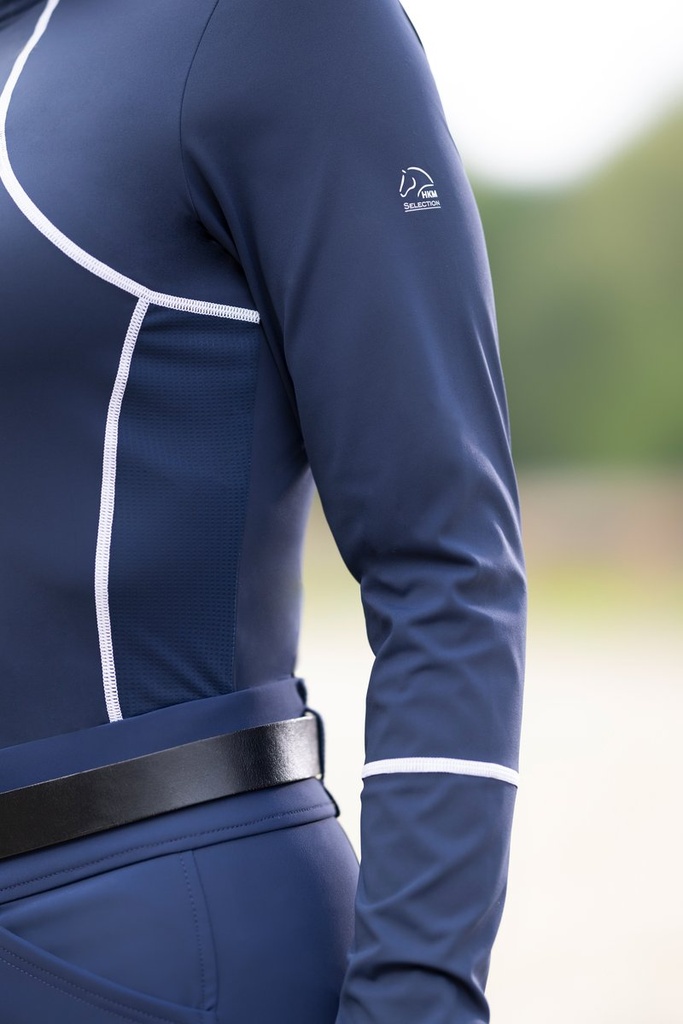 Shirt fonctionnel -Aruba- manc - Bleu foncé (2)