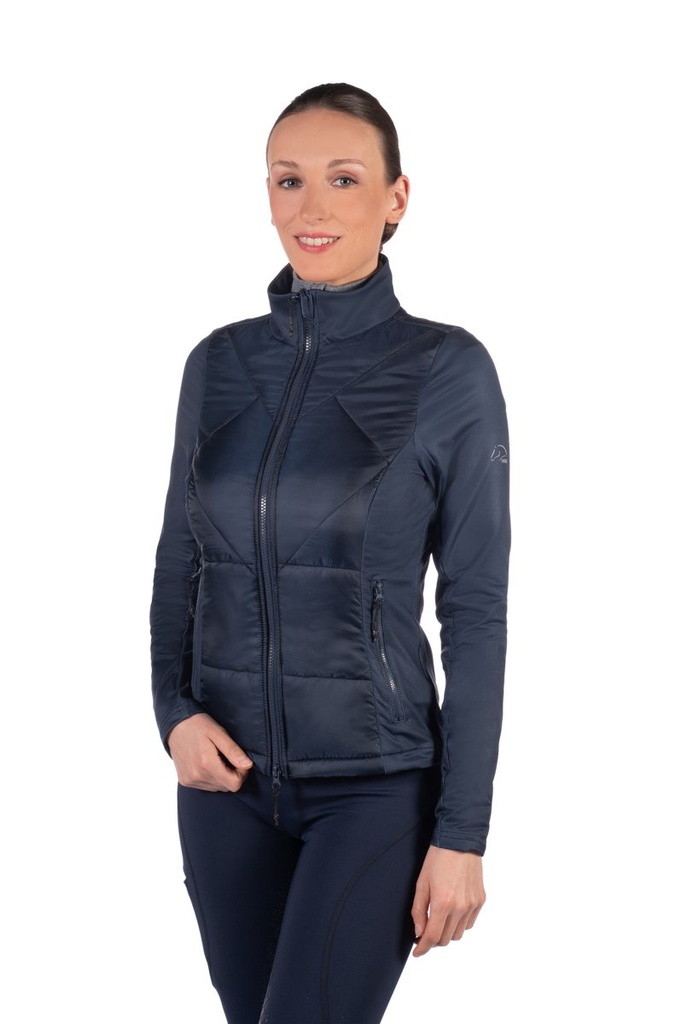 Vest en jersey/nylon -Prag II- - Bleu foncé (3)