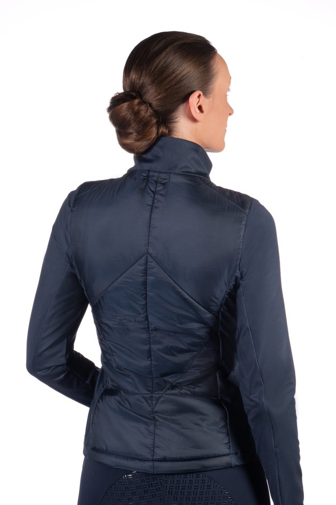 Vest en jersey/nylon -Prag II- - Bleu foncé (4)