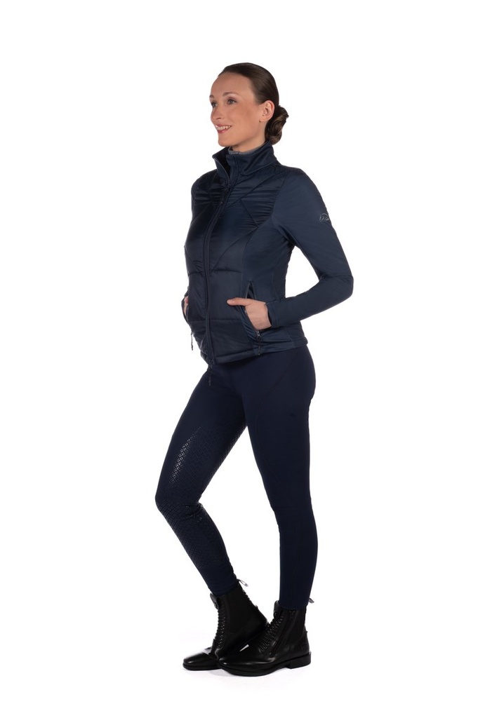 Vest en jersey/nylon -Prag II- - Bleu foncé (6)