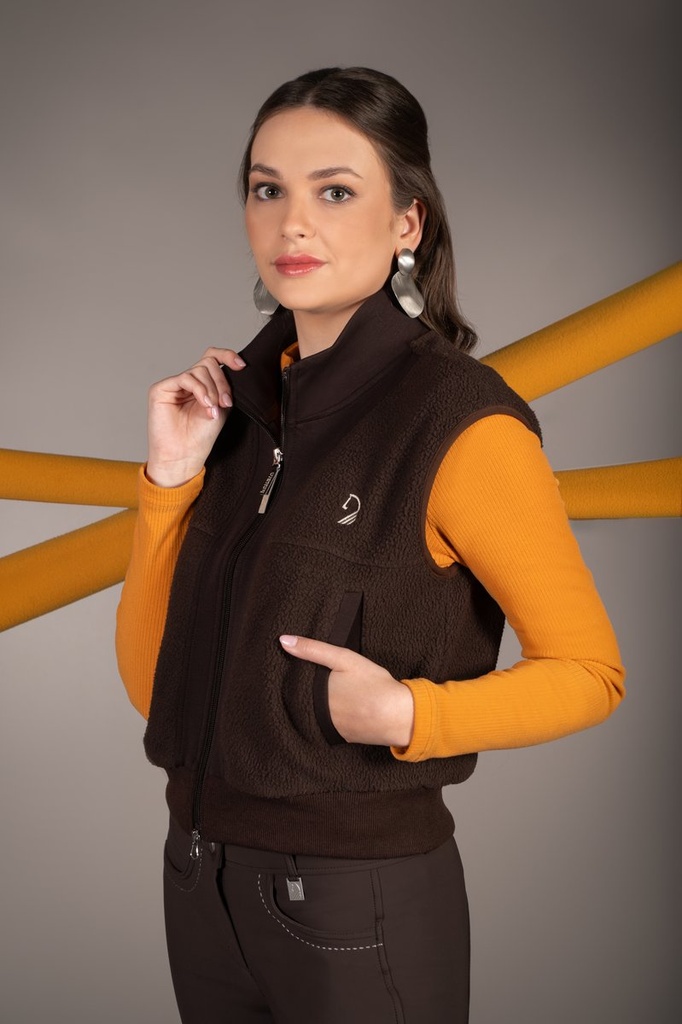 Gilet -Arezzo Teddy- - Marron foncé (9)