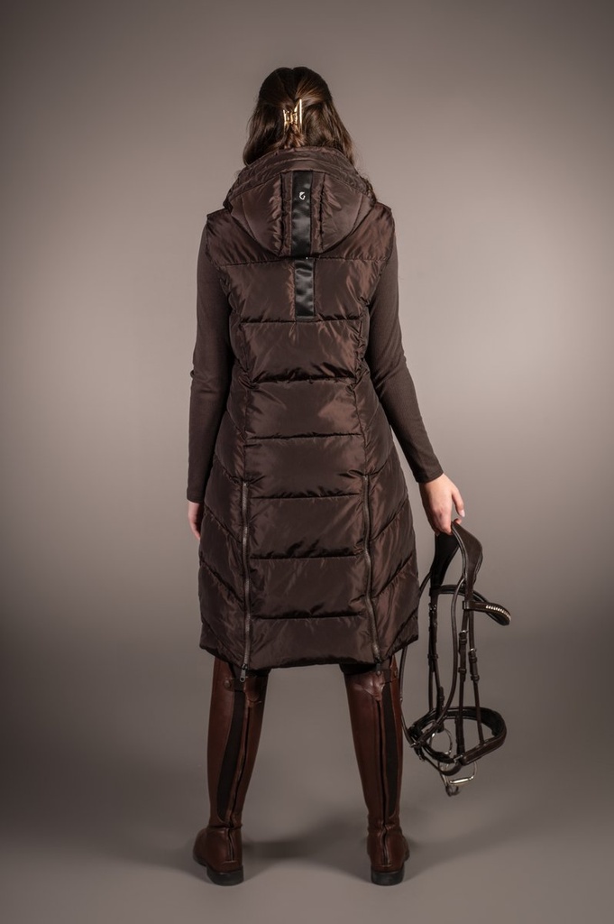 Gilet long -Arezzo- - Marron foncé (4)