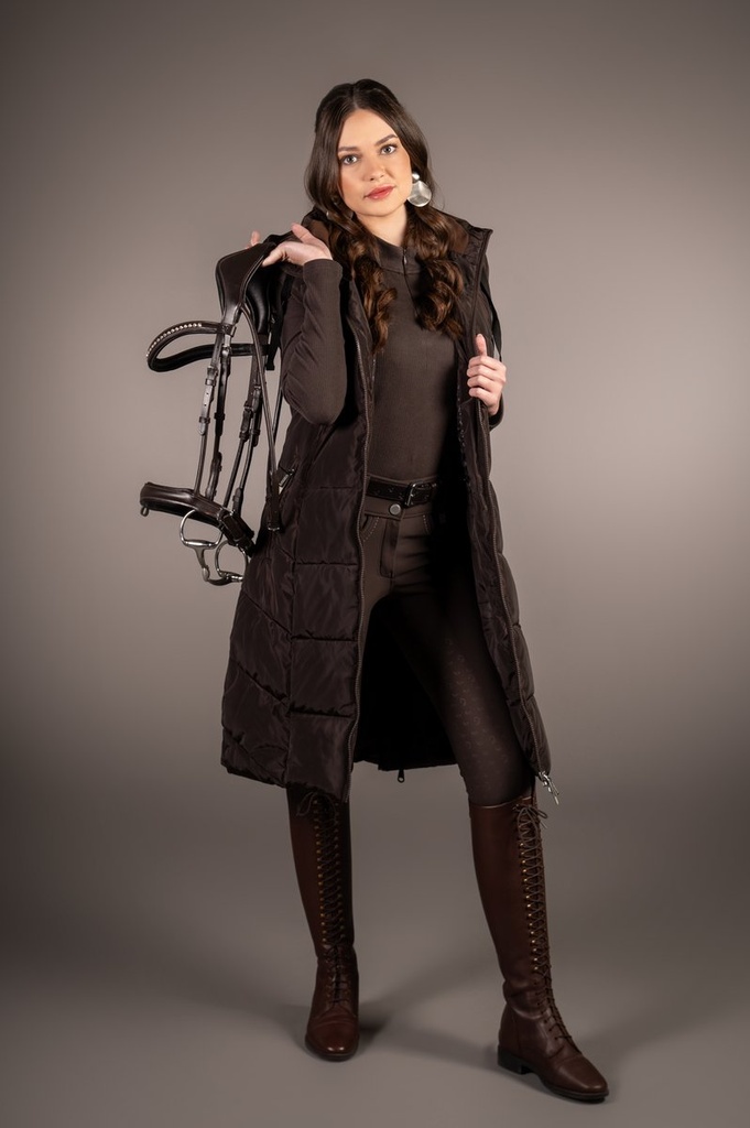 Gilet long -Arezzo- - Marron foncé (6)