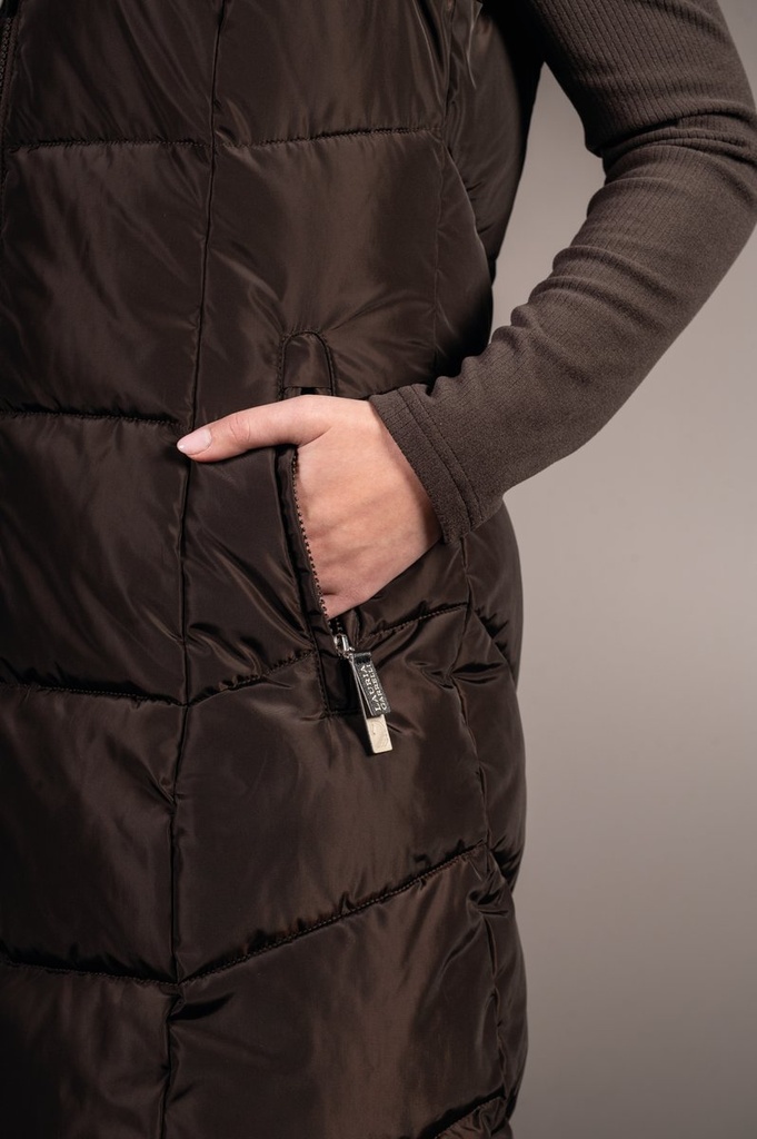 Gilet long -Arezzo- - Marron foncé (10)