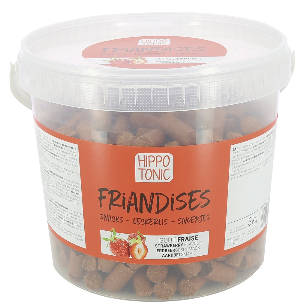 HIPPOTONIC Bonbons pour chevaux, goût fraise