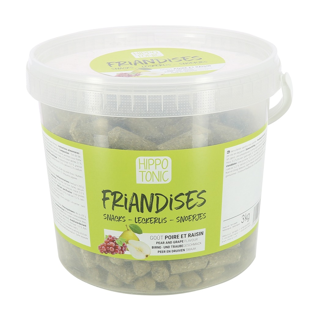 HIPPOTONIC Bonbons pour chevaux, goût poire et raisin