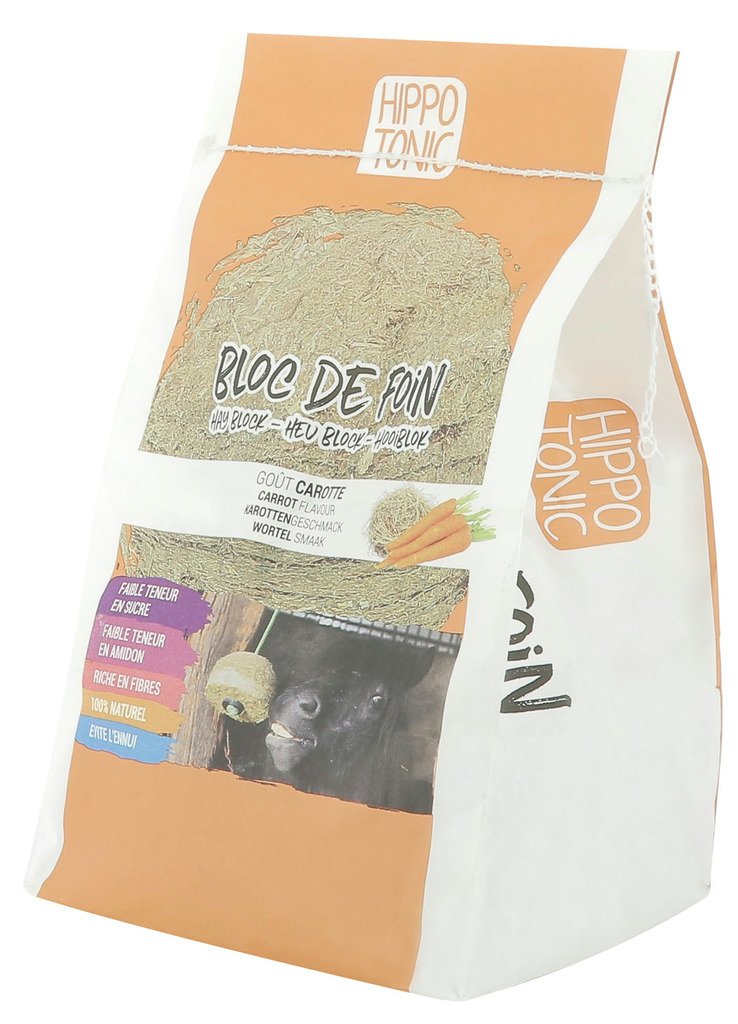 Bloc de foin HIPPOTONIC saveur carotte