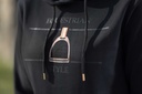 Hoody -Equine Sports- Style - Noir/or rose (2)