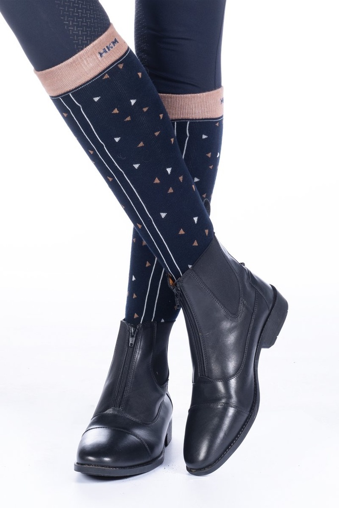 Chaussettes -Minimal- - Bleu marine/camel (3)