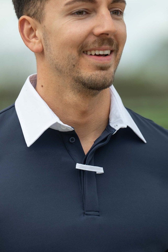 Polo de concours hommes -Davie - Bleu foncé (4)