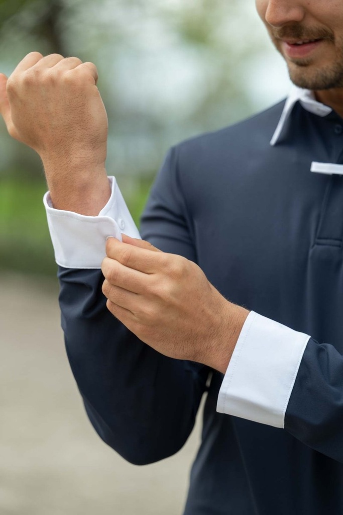 Polo de concours hommes -Davie - Bleu foncé (5)