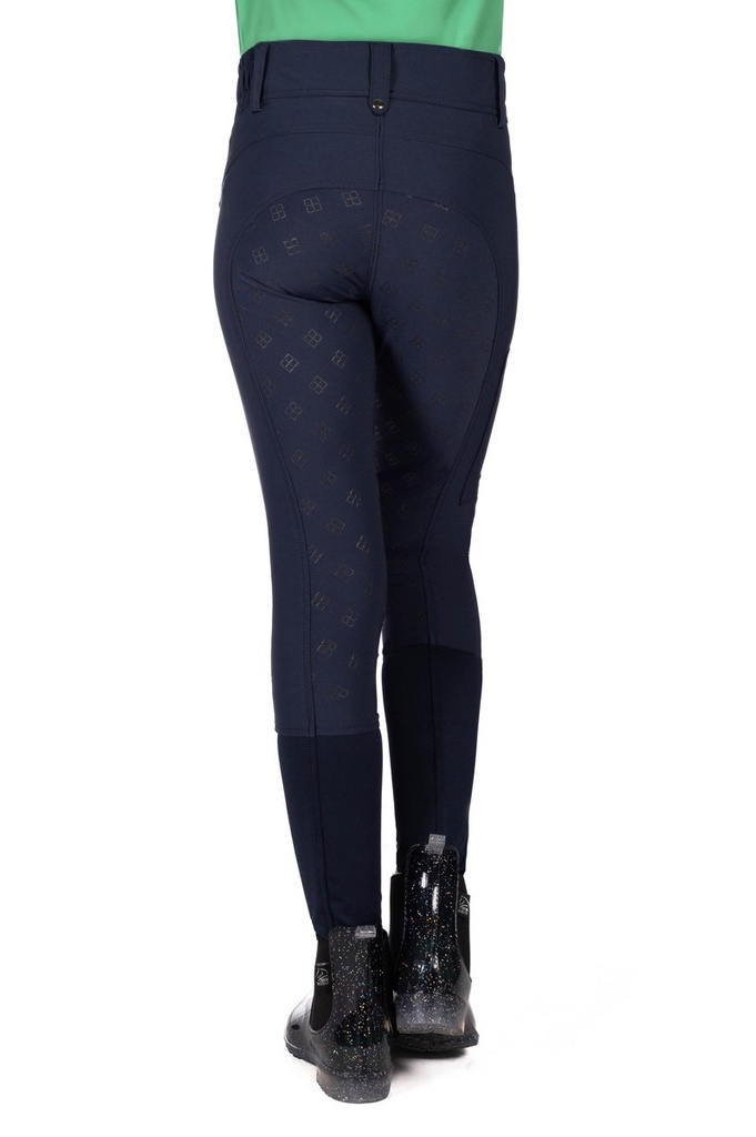 Pantalon -Maui- fond 1/1 en si - Bleu foncé (3)