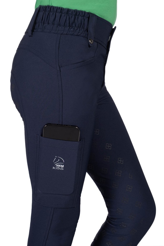 Pantalon -Maui- fond 1/1 en si - Bleu foncé (4)