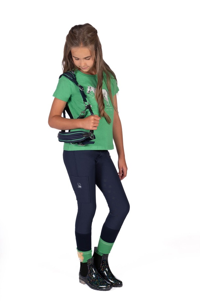 Pantalon -Maui- fond 1/1 en si - Bleu foncé (7)