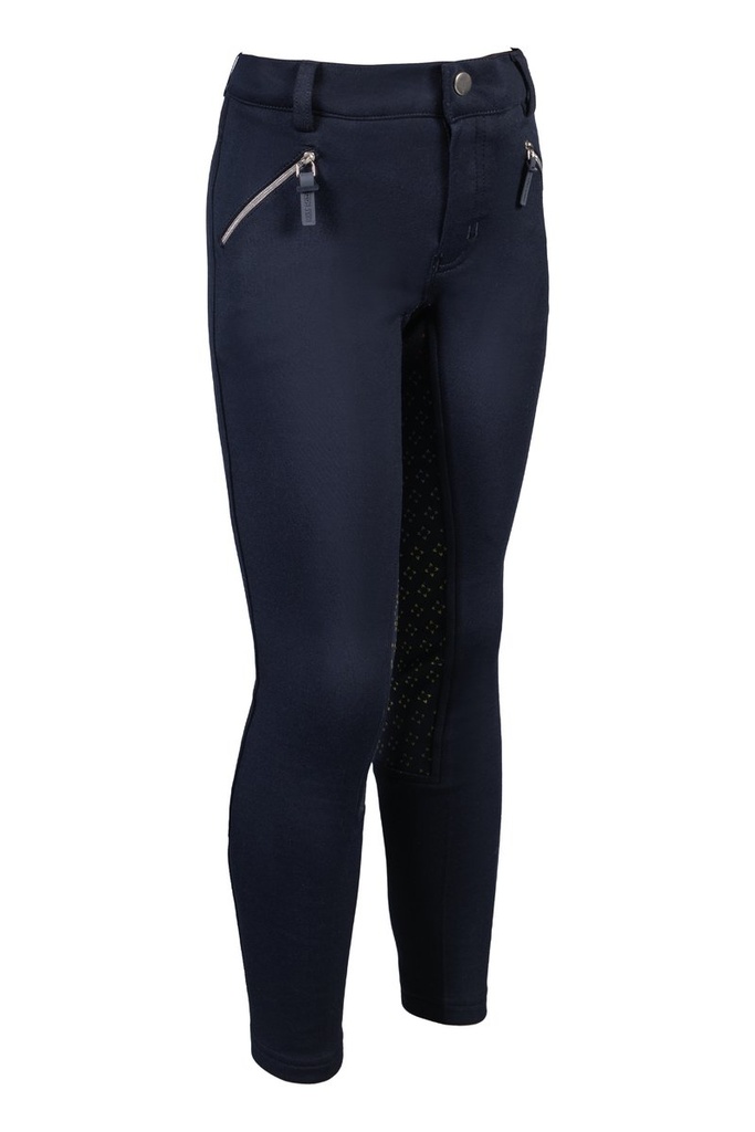 Pantalon -Mia- fond 1/1 en sil - Bleu foncé